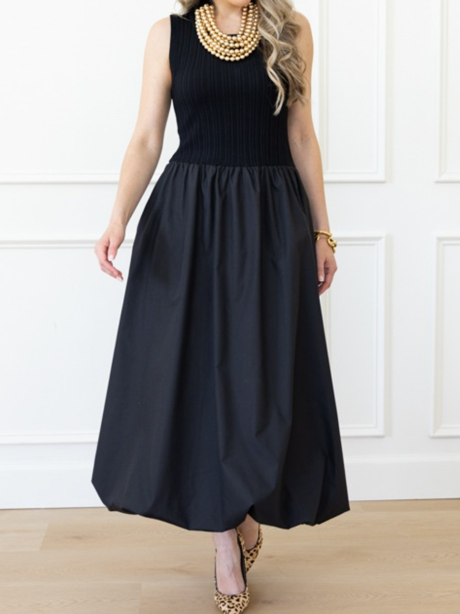 Sleeveless Elasto Bud Dress