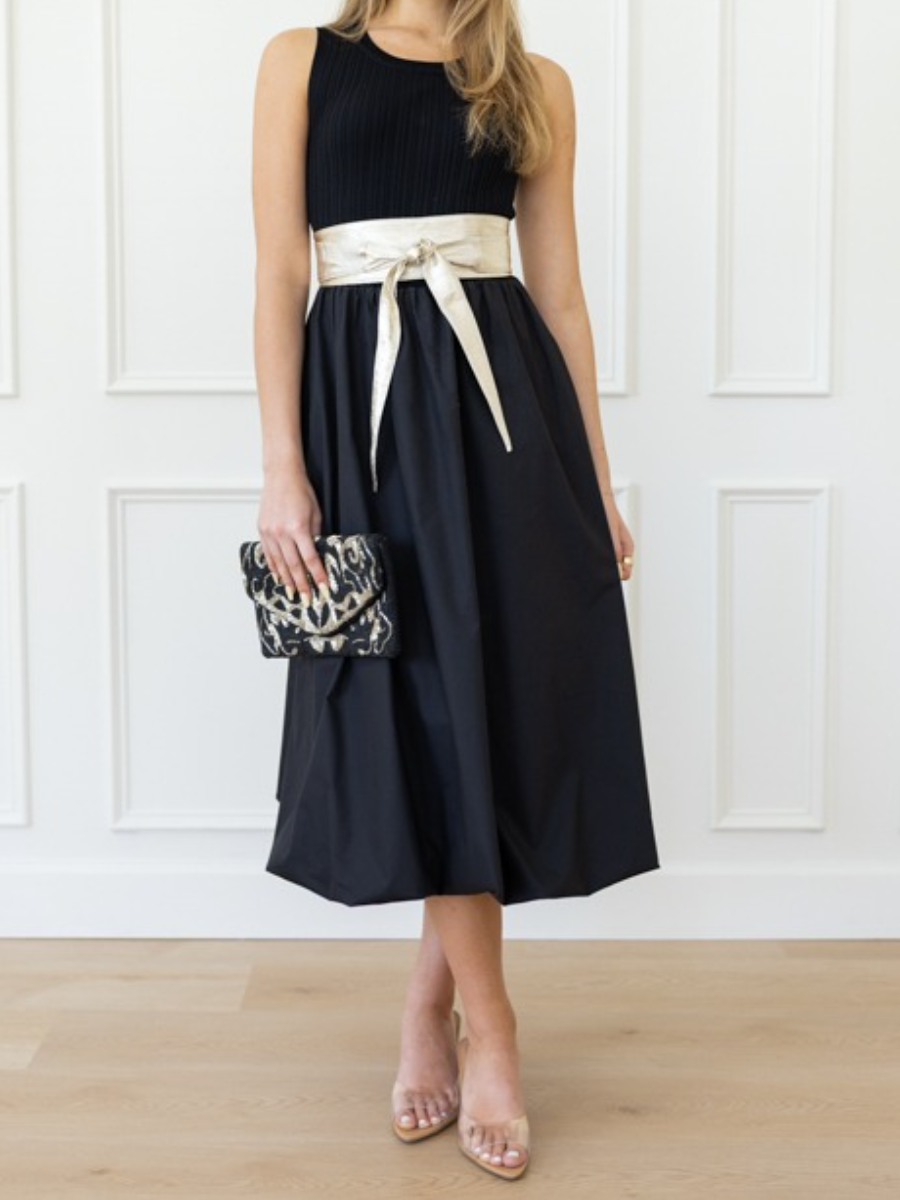 Sleeveless Elasto Bud Dress