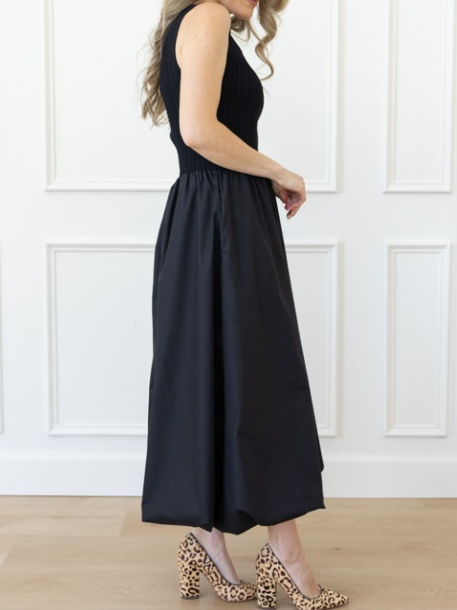Sleeveless Elasto Bud Dress