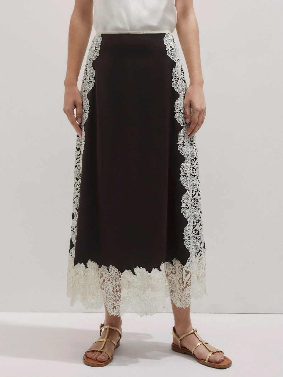 Stitched Lace Skirt