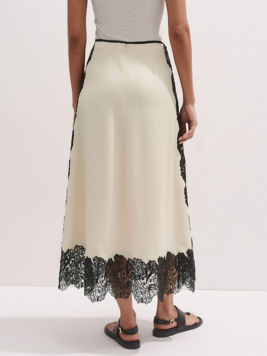 Stitched Lace Skirt