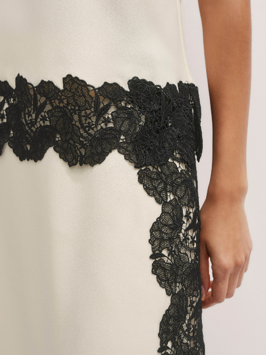 Stitched Lace Skirt