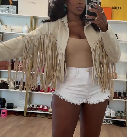 Fringe Faux Suede Leather Jackets