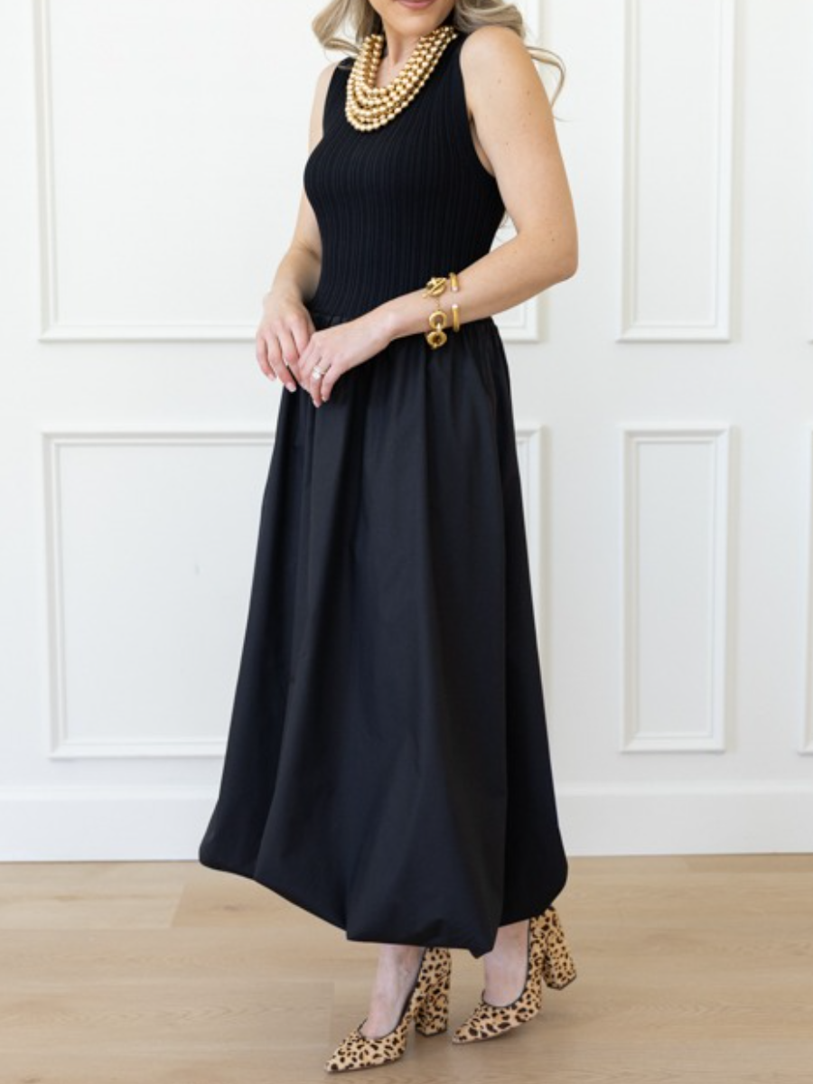 Sleeveless Elasto Bud Dress