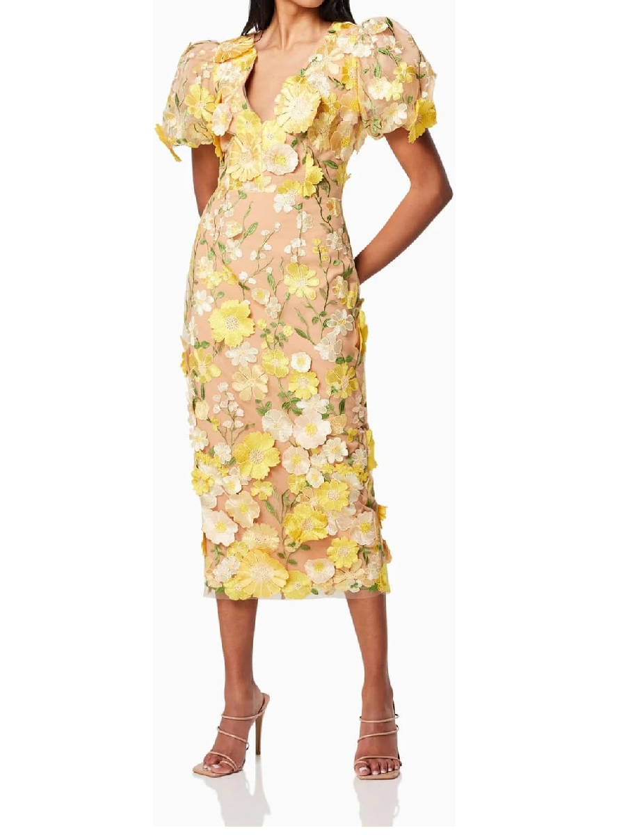 Ruffled Stamen Dress