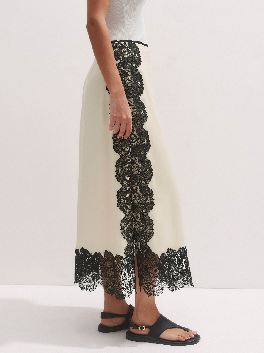 Stitched Lace Skirt