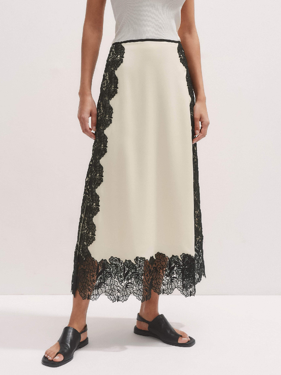 Stitched Lace Skirt